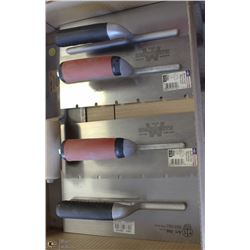 LOT OF 5 ASSORTED TROWELS