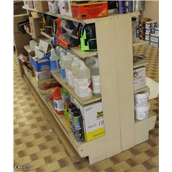 DOUBLE SIDED 4 TIER METAL STORE DISPLAY SHELF