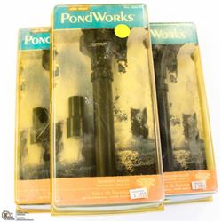 LOT OF 3 LITTLE GIANT SINGLE TIER FOUNTAIN NOZZLES