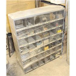 METAL 42 COMPARTMENT PART BIN INCLUDES FASTENERS