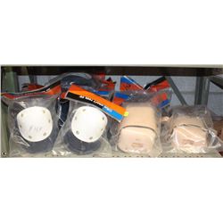 SHELF OF 10 KNEE PADS - SOME LEATHER