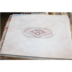 3 BOXES OF 10 X 13 BATIK ROSA  CERAMIC TILES