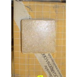18 BOXES OF 4 X 4 ASSORTED COLOR CERAMIC TILES