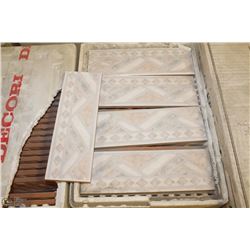10 BOXES OF 8 X 2.5 CERAMIC AGADIR PESCO BORDER