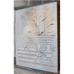 2 BOXES OF 8 X 10 SILVER ACCENT MURAL TILES