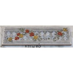 6 BOXES OF 2.5 X 8 FLORAL PATTERN BORDER TILES