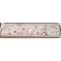 7 BOXES OF 3 X 13 FLORAL PATTERN TILE