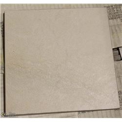 3 BOXES OF 6 X 6 BEIGE RIVERSTONE PORCELAIN TILE
