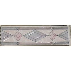 3 BOXES OF 2.5 X 8 DIAMOND PATTERN CERAMIC TILES