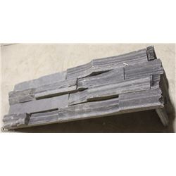 20 PCS OF BLACK SLATE LEDGE STONE CORNERS, 6X18X6