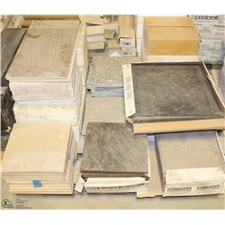 PALLET OF ASSORTED PORCELAIN TILE