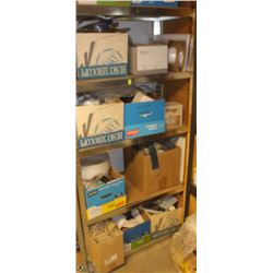 CONTENTS OF 4 SHELVES INCL ASSORTED PLUMBING