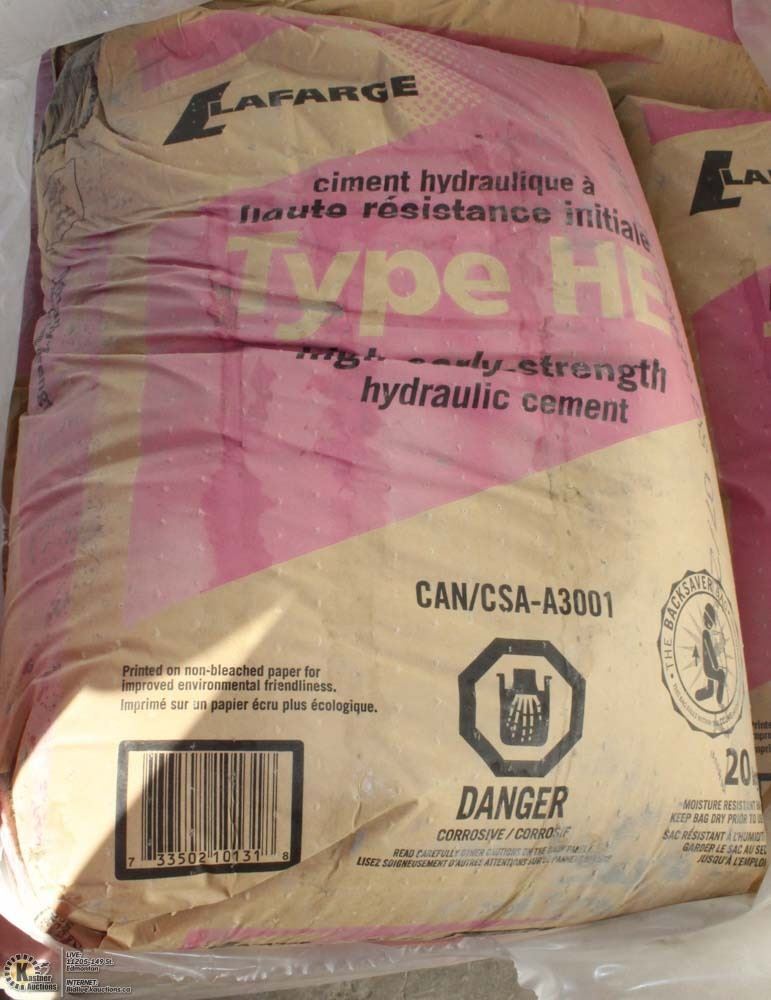 LAFARGE TYPE HE HYDRAULIC CEMENT 20KG PER BAG