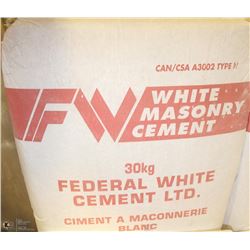 FEDERAL WHITE MASONRY CEMENT 66LB PER BAG