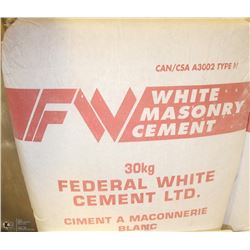 FEDERAL WHITE MASONRY CEMENT 66LB PER BAG