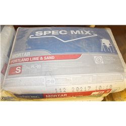SPECMIX MORTOR TYPE S 80LB PER BAG X42