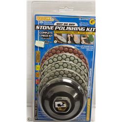 TROXELL 4" WET/DRY STONE POLISHING KIT