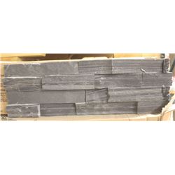 6 X 24 SLATE LEDGE STONE BLACK X192