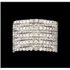 Image 2 : 14KT White Gold 2.30 ctw Diamond Ring