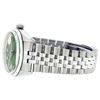 Image 2 : Mens Rolex Stainless Steel Green Diamond And White Gold Beadset Datejust Wristwa