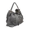 Image 2 : Dolce & Gabbana Gray Leather Ruffle Miss Brooke Ruffle Shoulder Bag