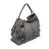 Image 3 : Dolce & Gabbana Gray Leather Ruffle Miss Brooke Ruffle Shoulder Bag
