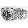 Image 5 : Rolex Mens SS Black Baguette Diamond And Emerald Datejust Wristwatch