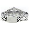 Image 6 : Rolex Mens Stainless Steel White Diamond And Sapphire Datejust Wristwatch