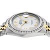 Image 3 : Rolex Mens Two Tone Yellow Gold White Roman 3 ctw Diamond Datejust Wristwatch