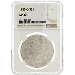 1885-O NGC MS63 Morgan Silver Dollar