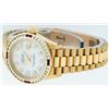Image 4 : Rolex 18KT Gold President 1.00 ctw Diamond and Ruby Ladies Watch