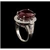 Image 4 : 14KT White Gold 14.49 ctw Ruby and Diamond Ring