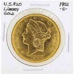 1902-S $20 Liberty Double Eagle Gold Coin