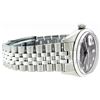 Image 3 : Mens Rolex Stainless Steel Dark Rhodium Diamond And White Gold Fluted Datejust W