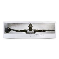 Michael Jordan Signed Bulls "Wings" 23x72 Limited Edition Print Inscribed â€œ2009 HOFâ€ (UDA)