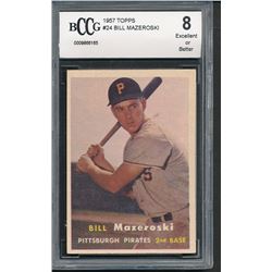 1957 Topps #24 Bill Mazeroski RC (BCCG 8)