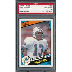 1984 Topps #123 Dan Marino PB RC (PSA 8)