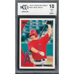 2010 Topps Pro Debut #181 Mike Trout (BCCG 10)