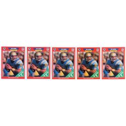 Lot of (5) 1989 Pro Set #490 Troy Aikman RC