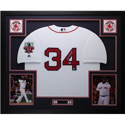 David Ortiz Signed Red Sox 35" x 43" Custom Framed Jersey (MLB  Fanatics)