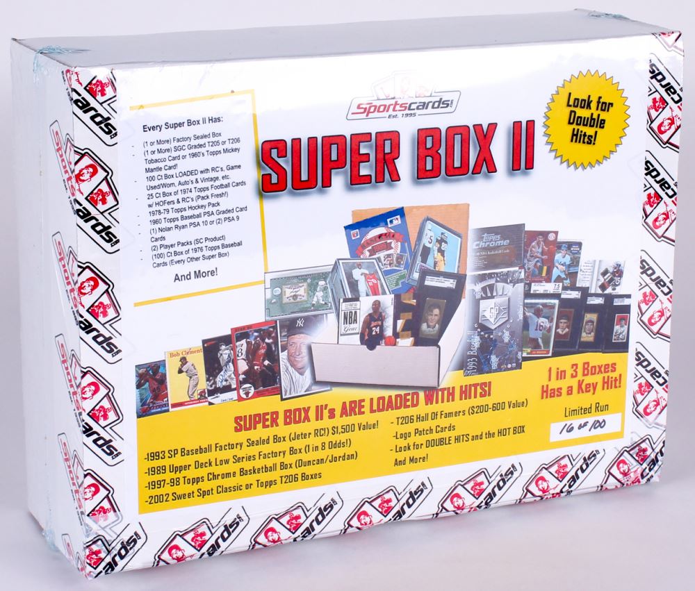 "Super Box II" Sports Cards Mystery Box Loaded With