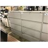 Image 2 : GREY GLOBAL 4 DRAWER LATERAL FILE CABINET
