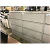 Image 2 : GREY GLOBAL 4 DRAWER LATERAL FILE CABINET