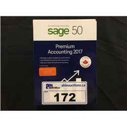 SAGE 50 PREMIUM ACCOUNTING 2017 SOFTWARE, 2 USER LICENSES, SEALED IN BOX