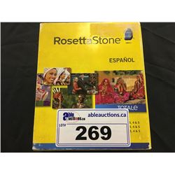 ROSETTA STONE LANGUAGE LEARNING SOFTWARE, SPANISH LEVEL 1-5, VERSION 4, SEALED IN BOX