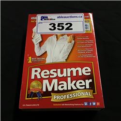 5X RESUME MAKER SOFTWARE, PROFESSIONAL, SEALED IN BOX