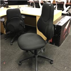 BLACK HIGH BACK MULTI LEVER TASK CHAIR, NO ARMS