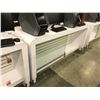 Image 2 : APPROX 6' X 3' RETAIL STORAGE AND DISPLAY FIXTURE, WITH GLASS FRONT DISPLAY CABINETS, INTEGRATED