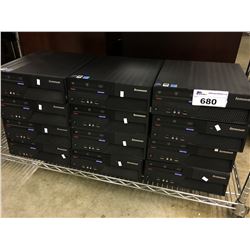 LOT OF 12 LENOVO THINKCENTRE DESKTOP COMPUTERS