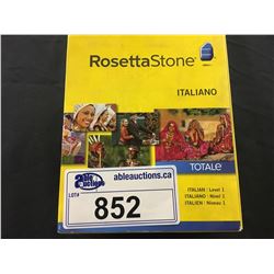 ROSETTA STONE LANGUAGE LEARNING SOFTWARE, ITALIAN LEVEL 1, VERSION 4, SEALED IN BOX